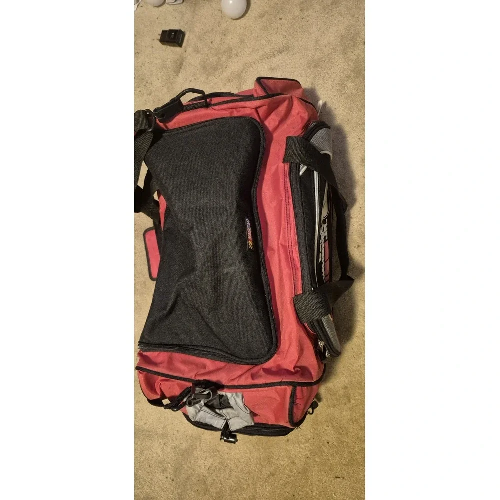 Dale Earnhardt Jr #8 NASCAR Duffel Bag Red Black Travel Gym Bag